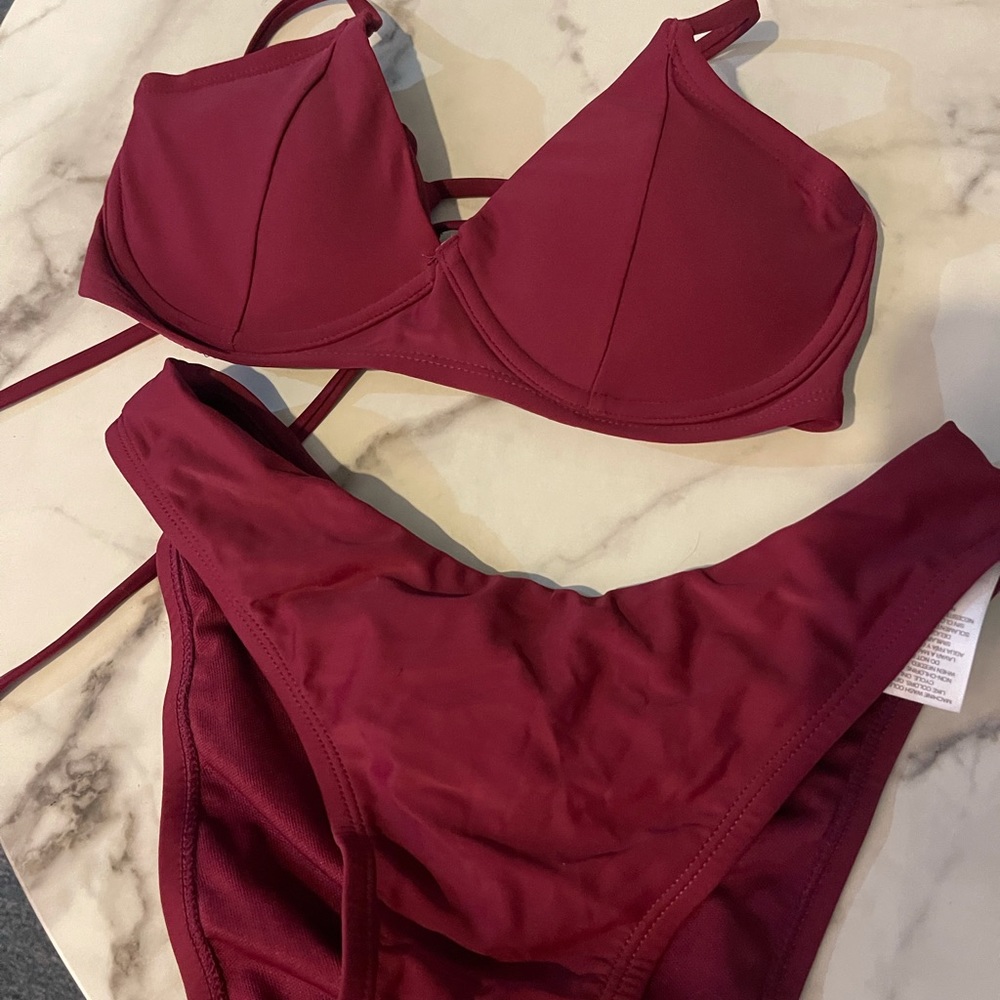 Maroon Bikini